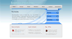 Desktop Screenshot of biomathsociety.in